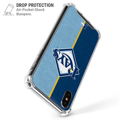 MLB Tampa Bay Rays Split iPhone XS Max Clear Case